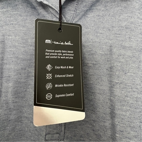 TravisMathew Women’s She Classy Ladies Golf Polo Shirt Heather Vintage Indigo XL - Picture 5 of 9